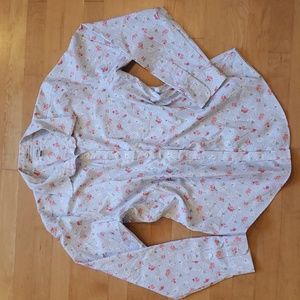 4/$15😊 Alfred Dunner floral button down shirt